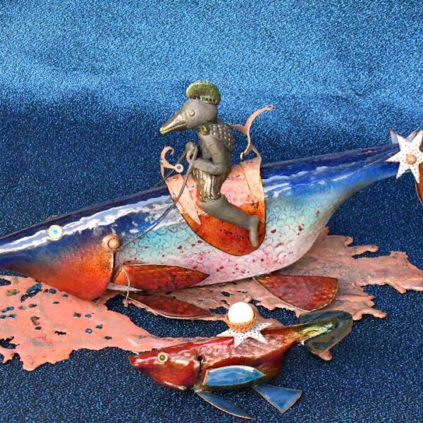 Sculpture "La fille du martin pêcheur"